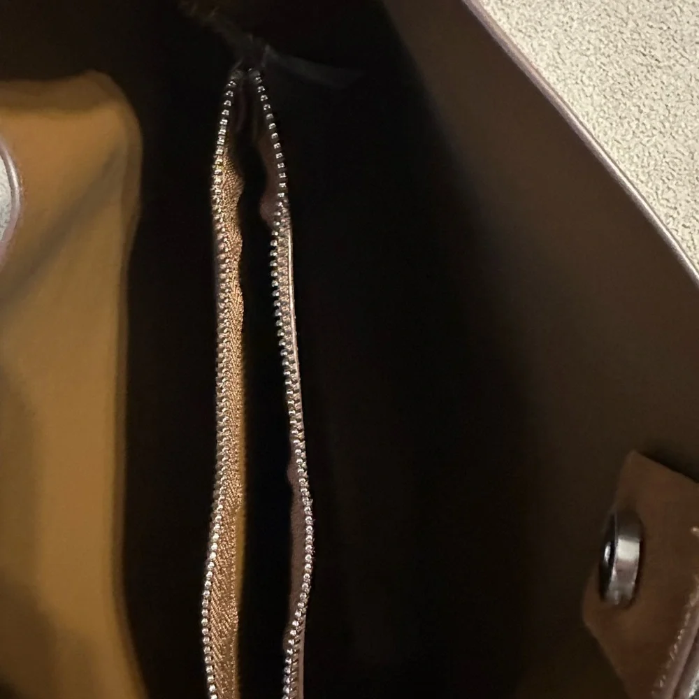 Brand new Mango Large Brown Suede Shopper Women's Bag - Picture 5 of 6